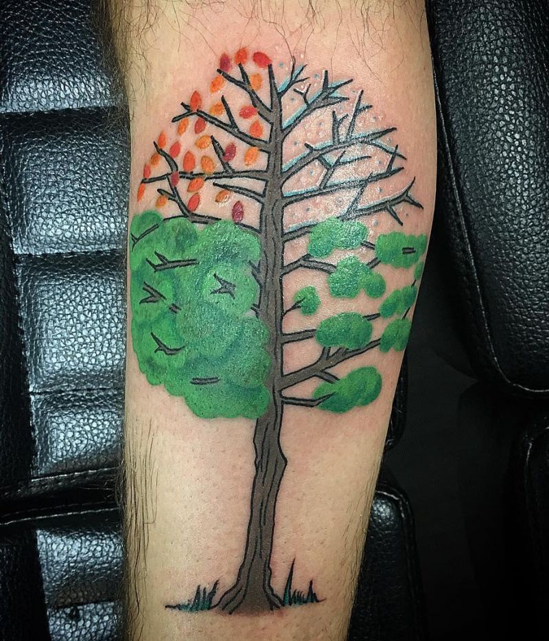 30 Pretty Four Seasons Tattoos You Must Love