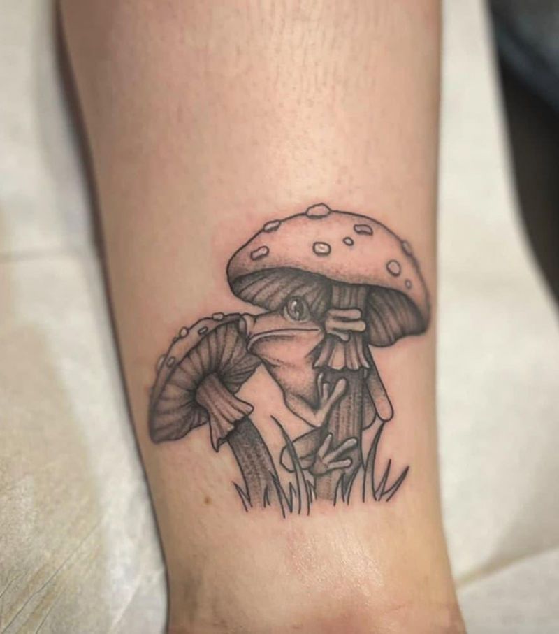 8 Unique Frog Mushroom Tattoos for Your Inspiration