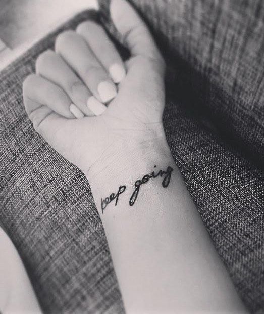 30 Unique Keep Going Tattoos to Inspire You