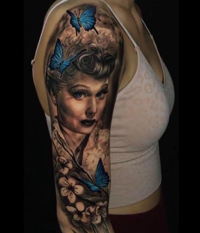 30 Elegant Lucille Ball Tattoos You Must Love