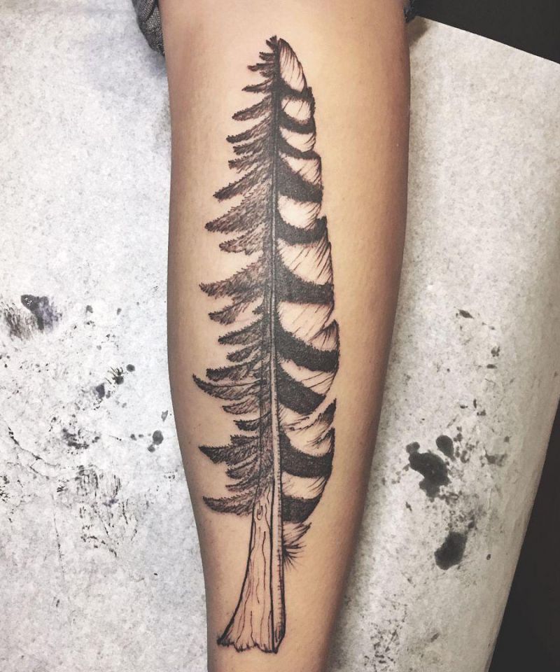 30 Great Sequoia Tree Tattoos to Inspire You