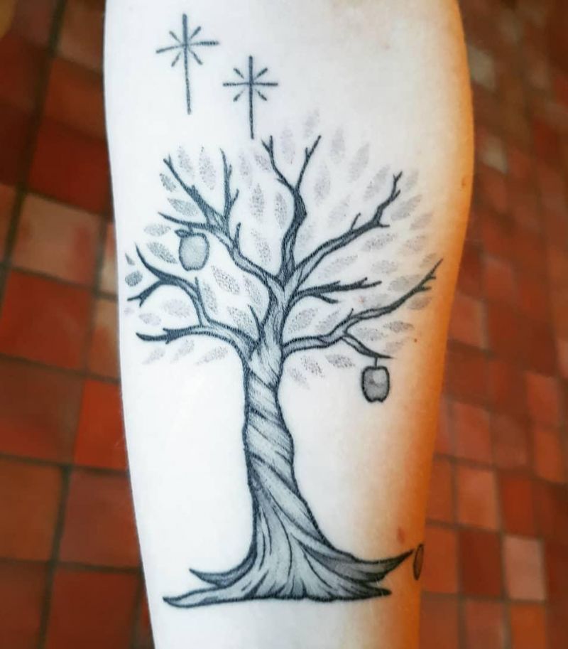 30 Pretty Apple Tree Tattoos Design And Ideas