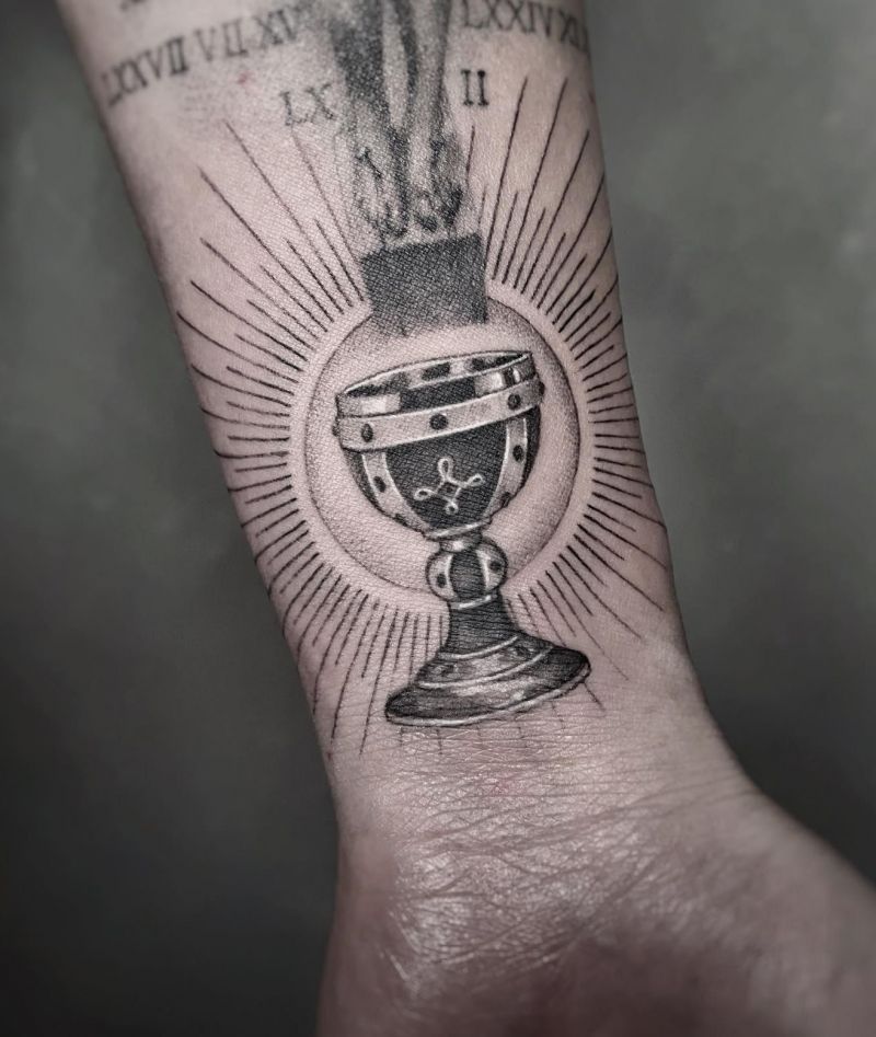 30 Unique Holy Grail Tattoos for Your Next Ink