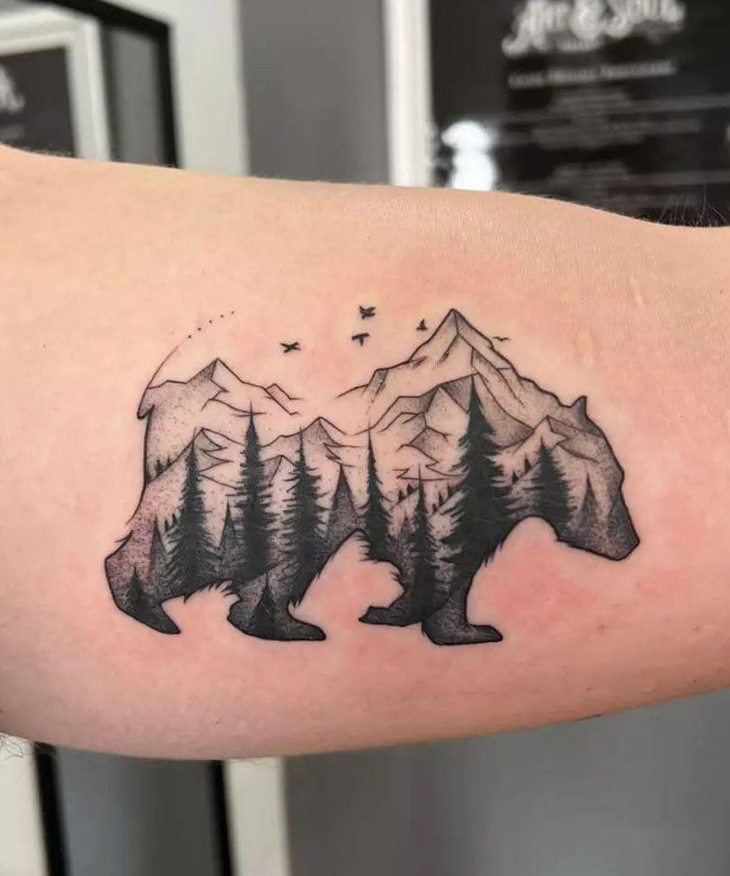 30 Unique Bear Mountain Tattoos You Have To Try