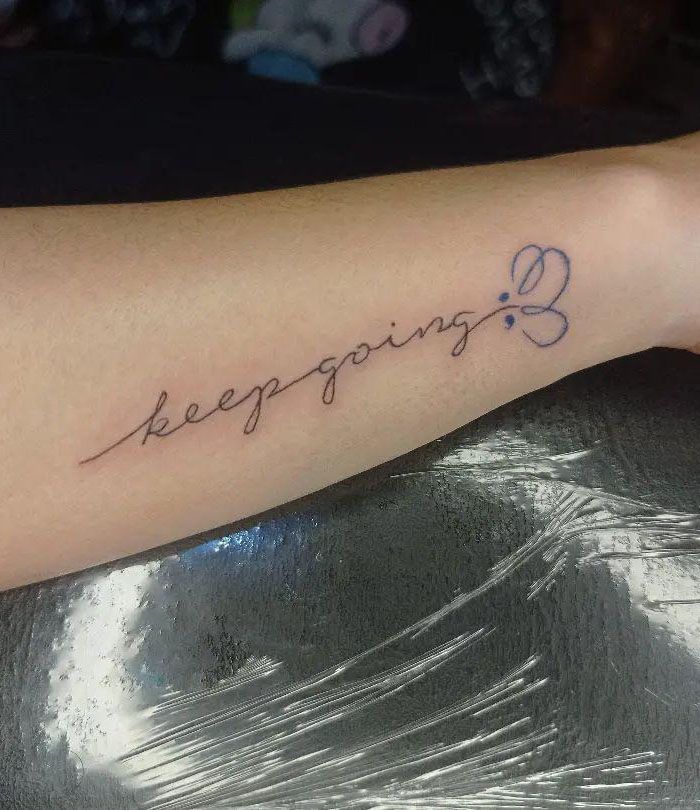 30 Unique Keep Going Tattoos to Inspire You