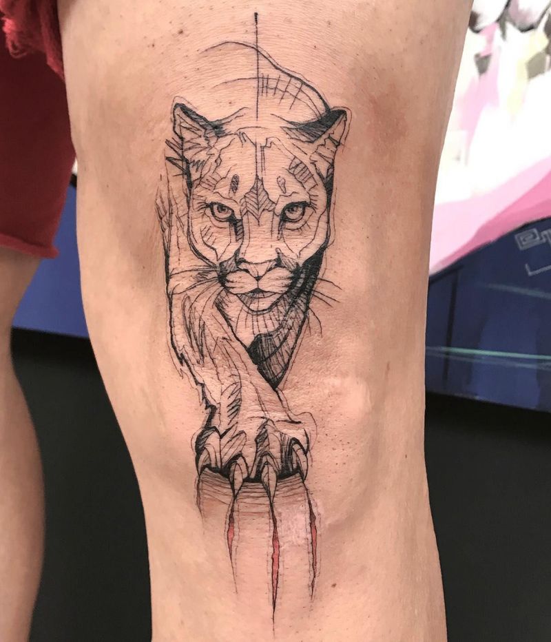 30 Cool Puma Tattoos You Must Love