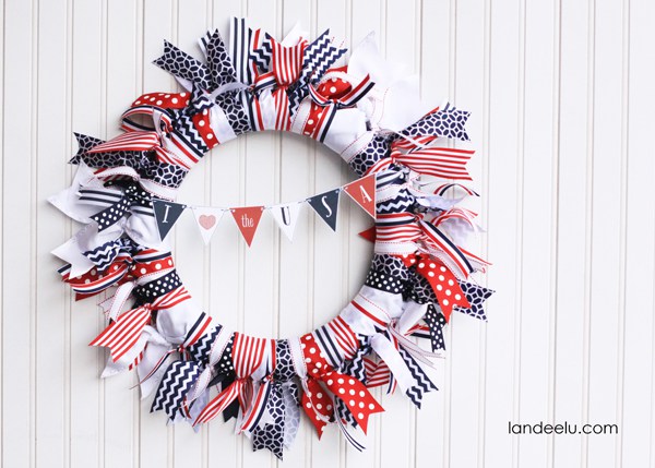 43 Cool DIY Patriotic Wreaths for 4th of July