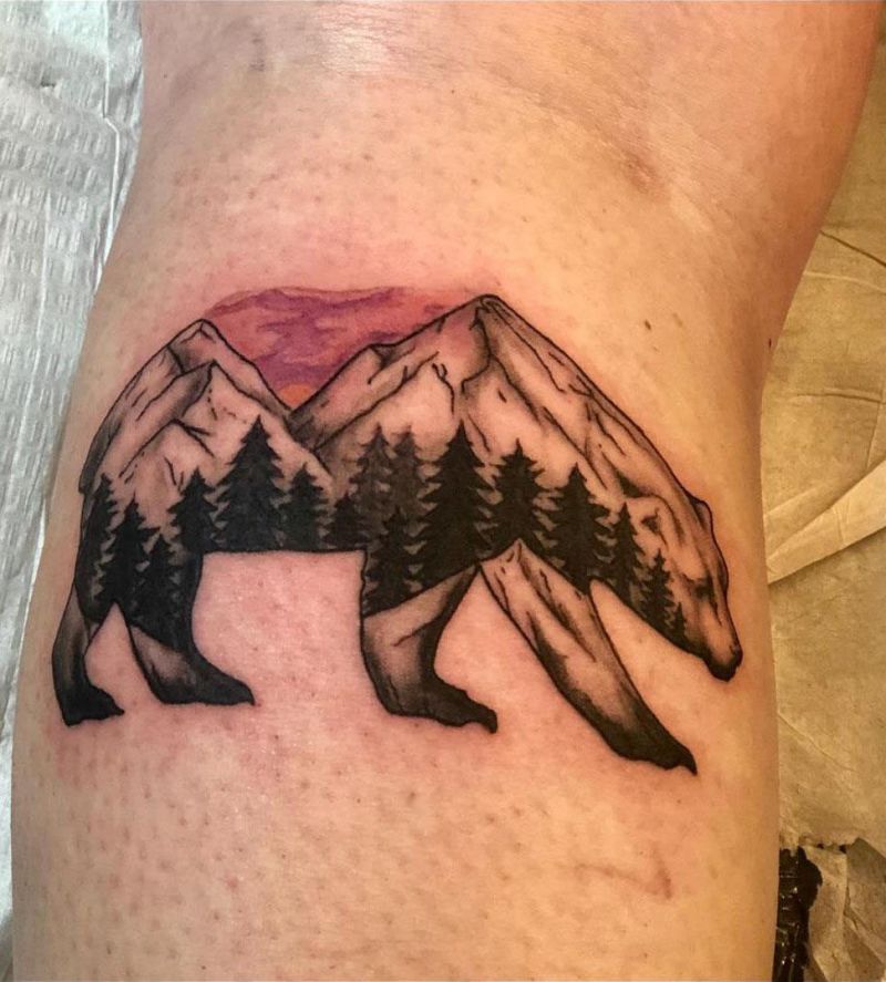 30 Unique Bear Mountain Tattoos You Have To Try