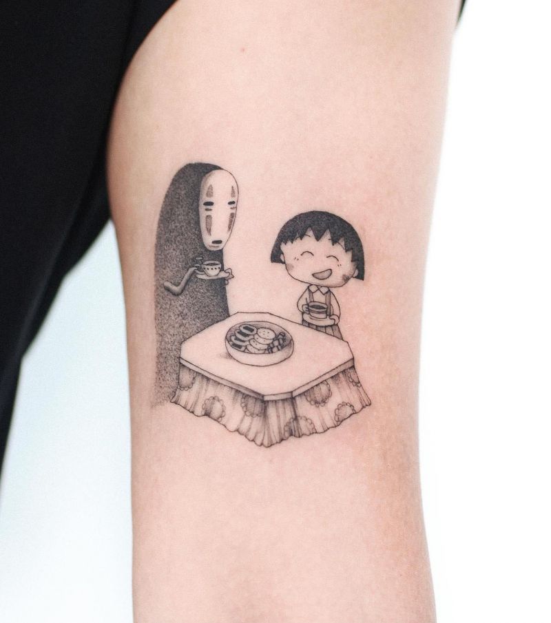 10 Cute Chibi Maruko Chan Tattoos You Can Copy