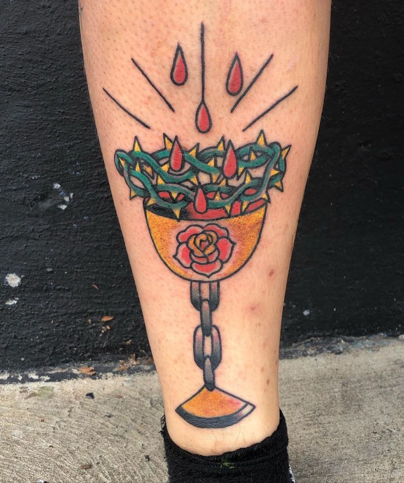 30 Unique Holy Grail Tattoos for Your Next Ink