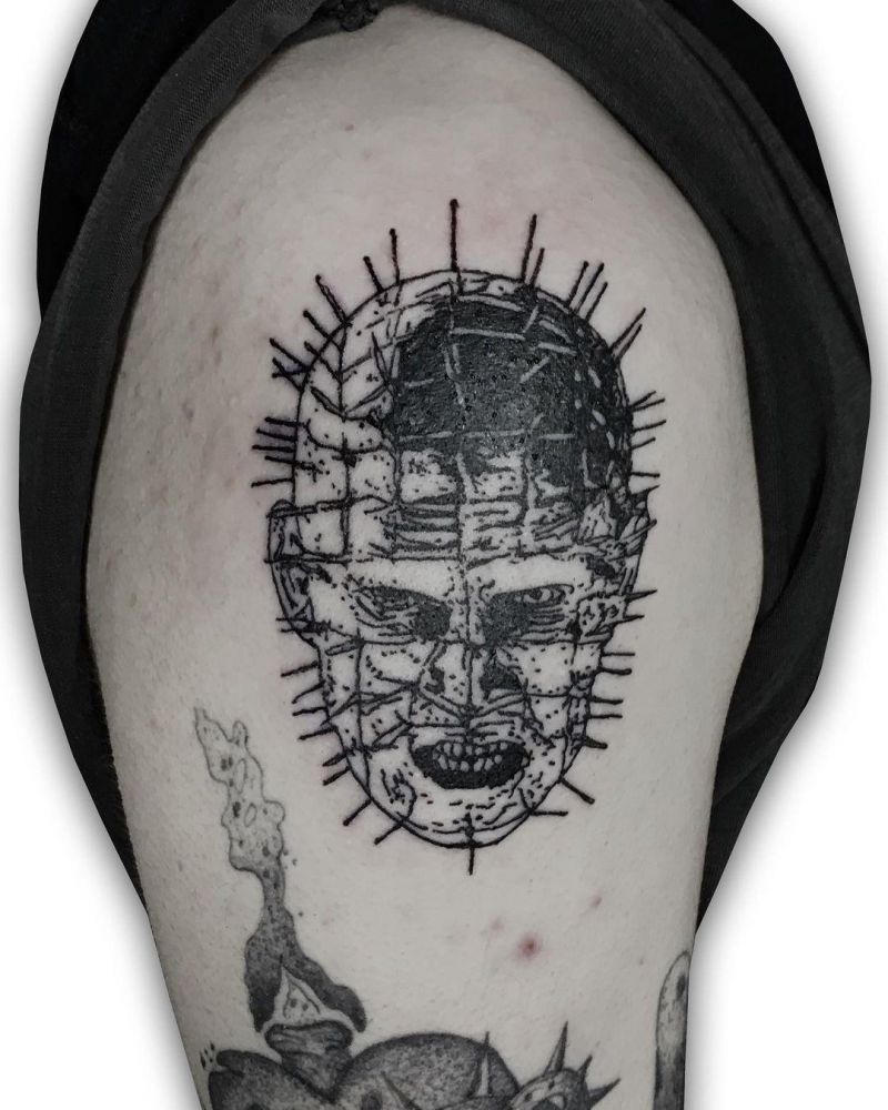 30 Scary Pinhead Tattoos You Must Love