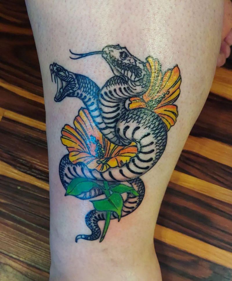 30 Two Headed Snake Tattoos for Your Inspiration