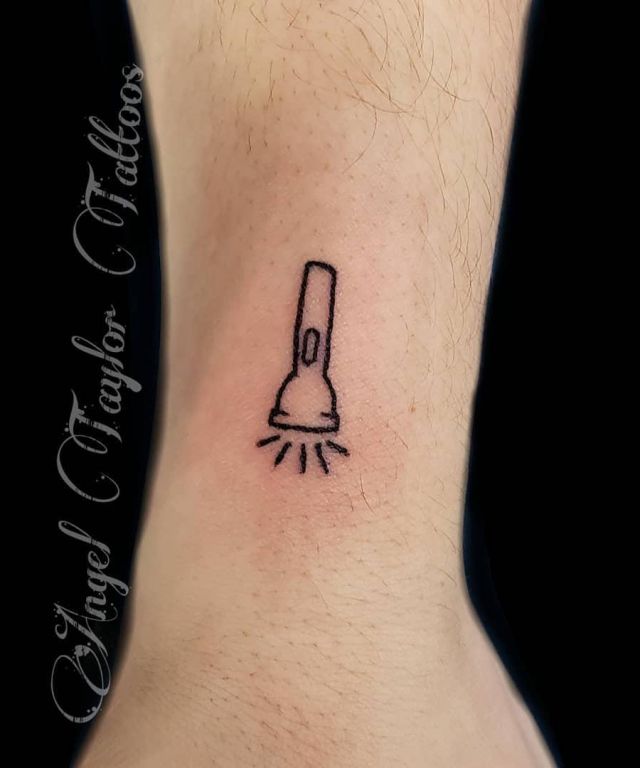 Simple Flashlight Tattoo
