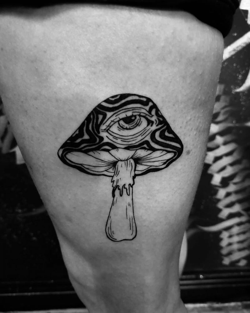 15 Unique Trippy Mushroom Tattoos for Your Inspiration