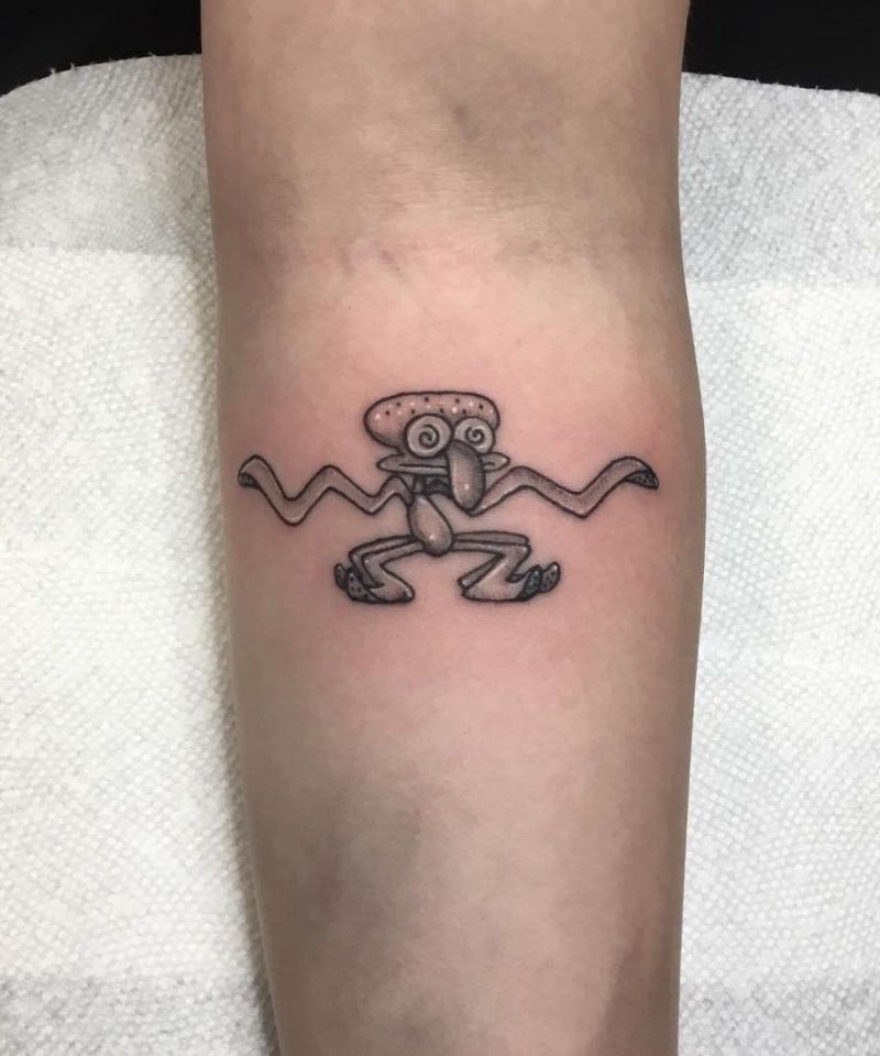 30 Cute Squidward Tattoos You Will Love