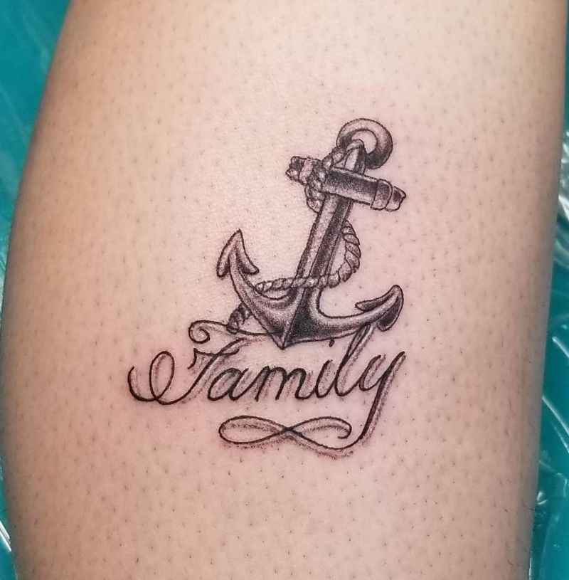 5 Elegant Family Anchor Tattoos You Must Love