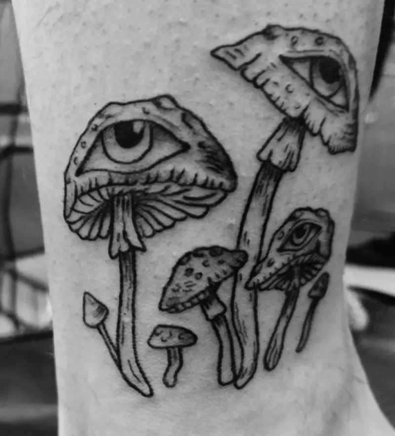 15 Unique Trippy Mushroom Tattoos for Your Inspiration