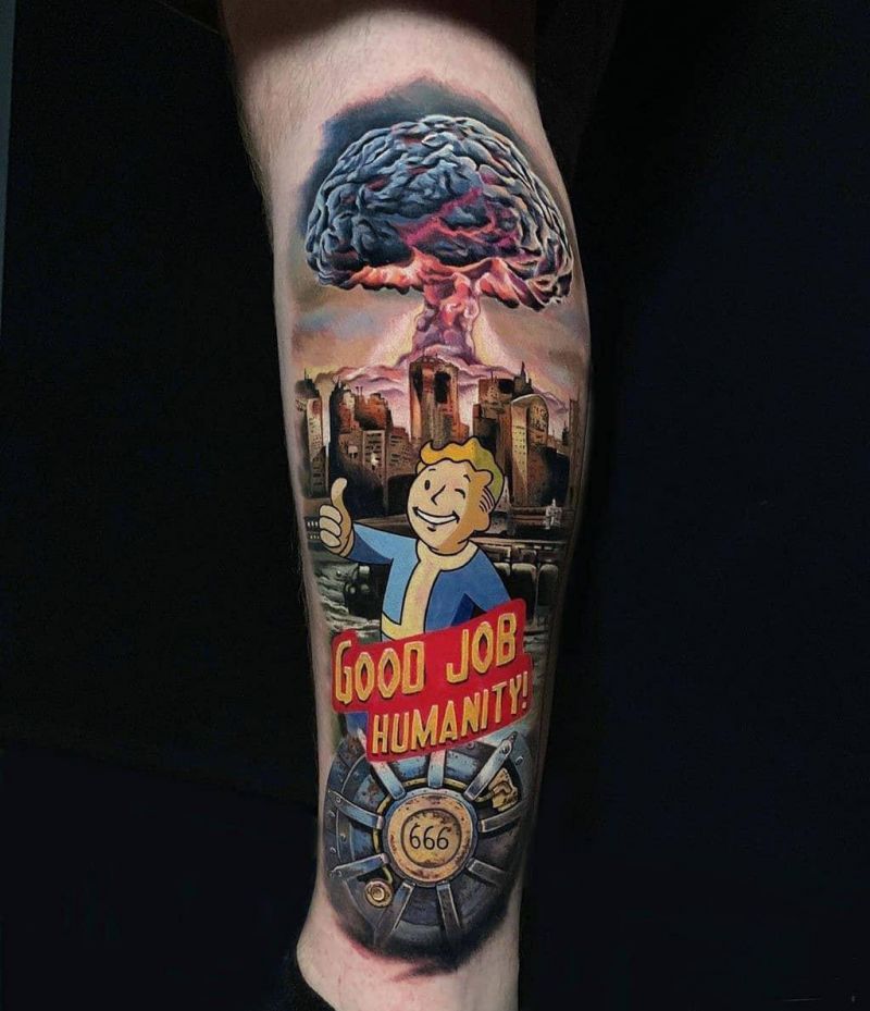 30 Unique Fallout Tattoos You Must Love