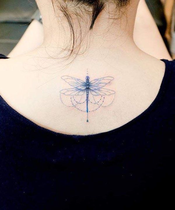 6 Elegant Blue Dragonfly Tattoos You Can Copy