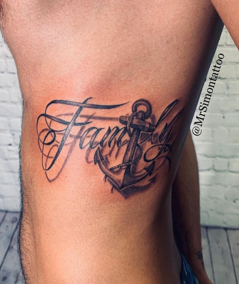 5 Elegant Family Anchor Tattoos You Must Love