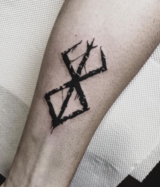 Black Brand of Sacrifice Tattoo on Arm