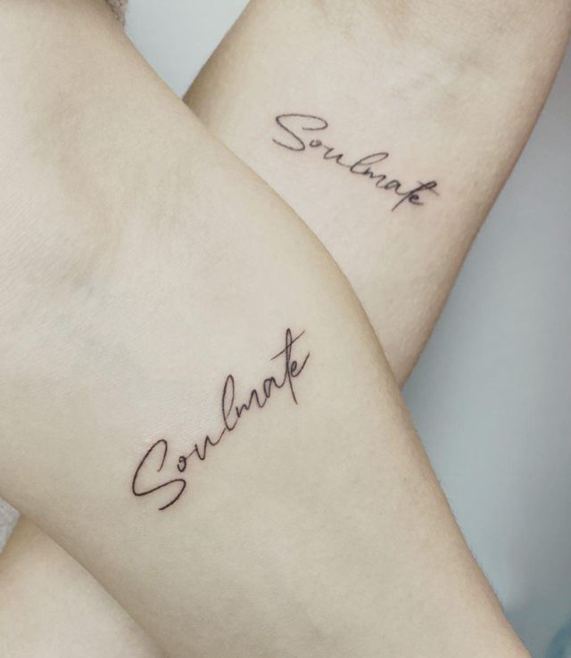 Couple Soulmate Tattoo on Arm