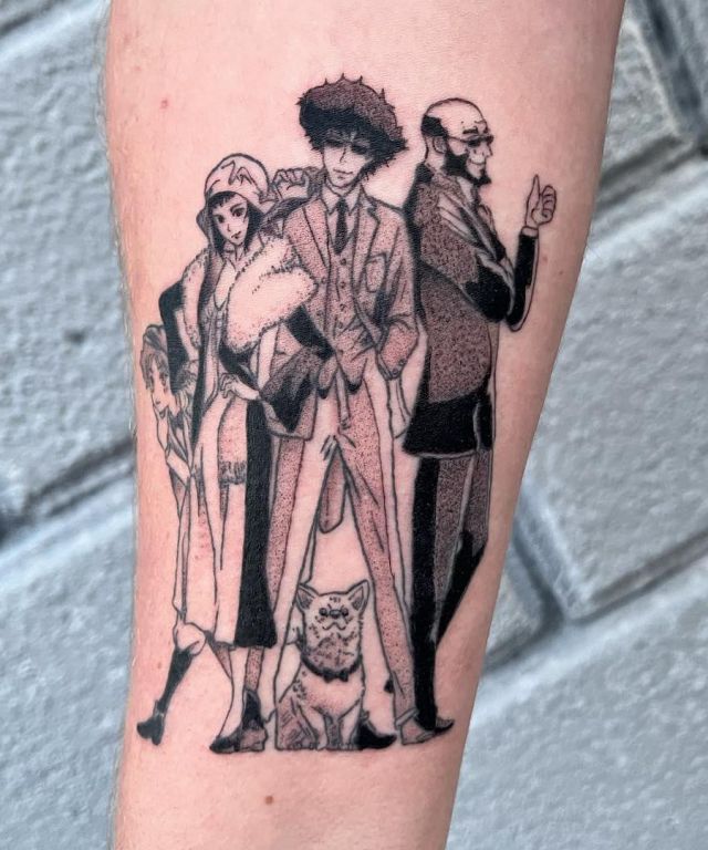 Cowboy Bebop Tattoo on Leg