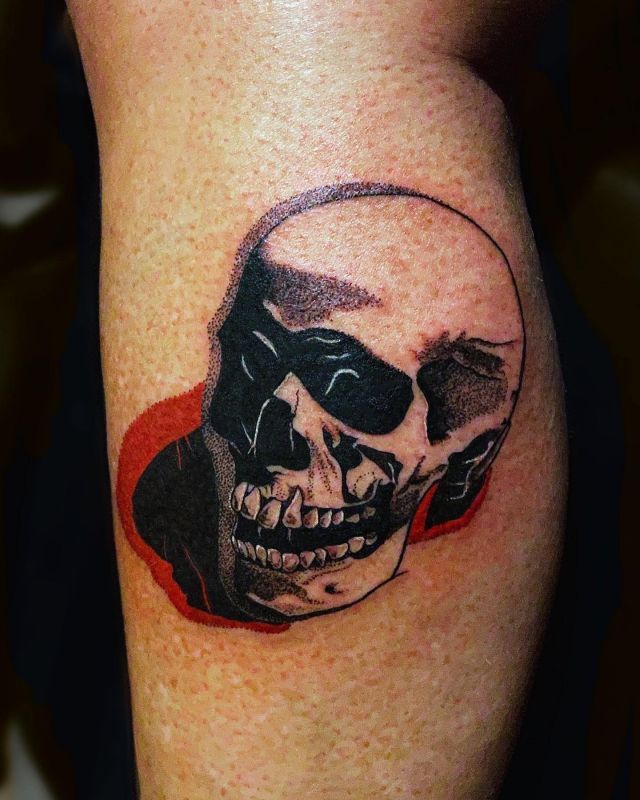 Andy Warhol Skull Tattoo