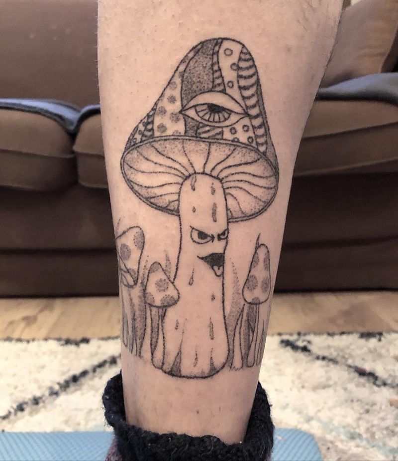 15 Unique Trippy Mushroom Tattoos for Your Inspiration