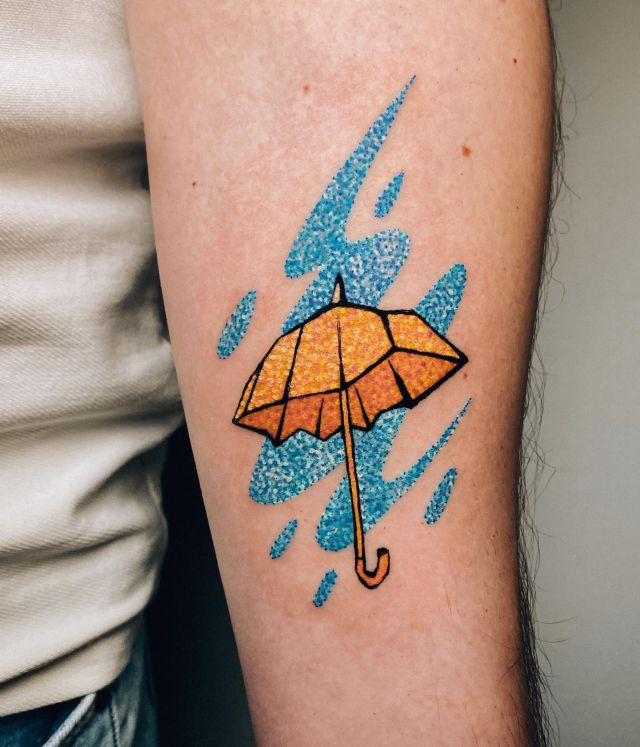 HIMYM Yellow Umbrella Tattoo