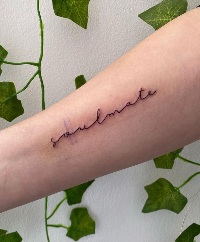Soulmate Tattoo on Arm