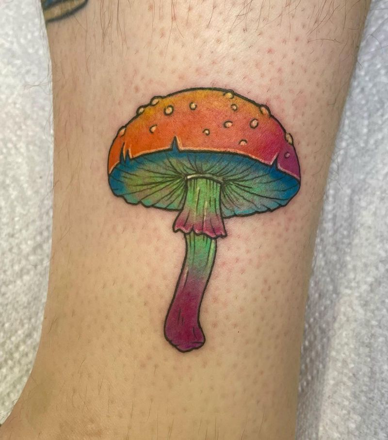 15 Unique Trippy Mushroom Tattoos for Your Inspiration