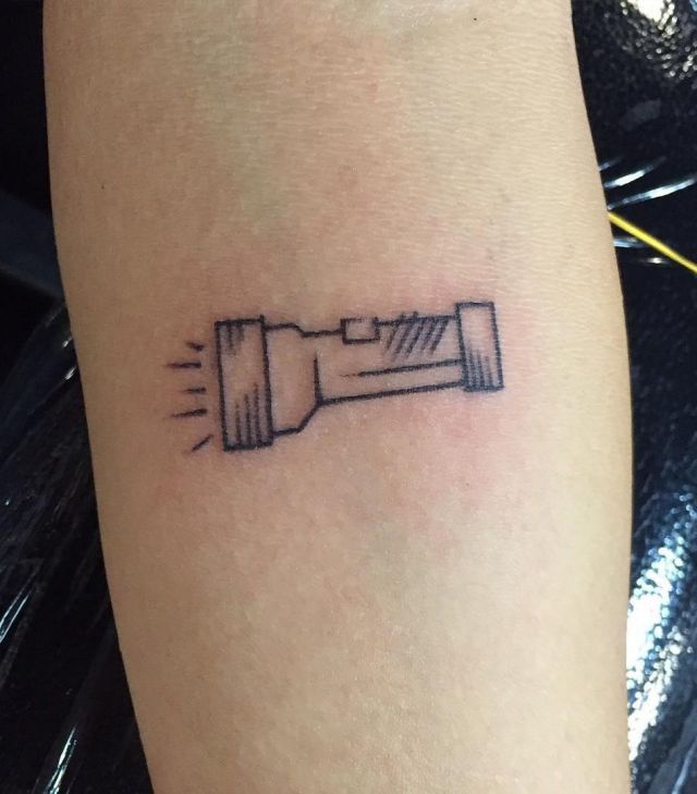 Simple and Easy Flashlight Tattoo