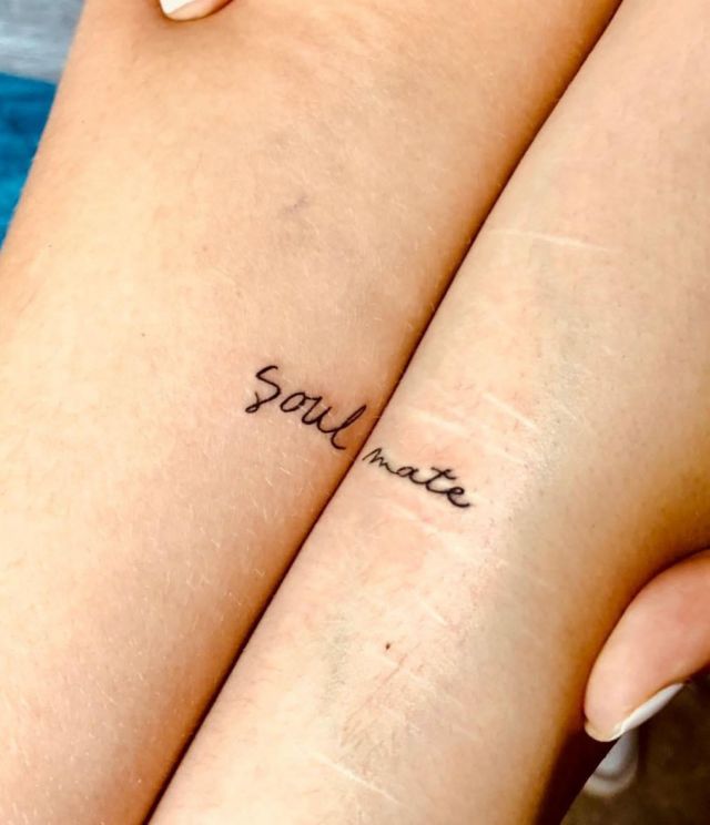 Couple Match Soulmate Tattoo