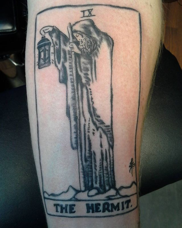 Tarot Wood Carving Tattoo