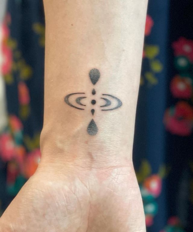 Vivid Mindfulness Tattoo On Wrist