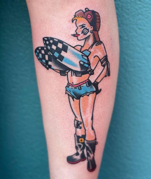 Cool Tank Girl Tattoo