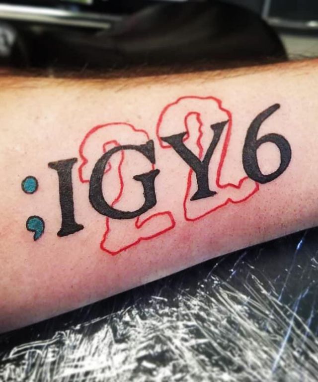 Red 22 IGY6 Tattoo