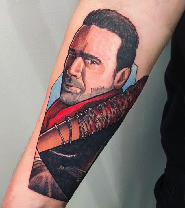 Pretty Negan Tattoo on Arm