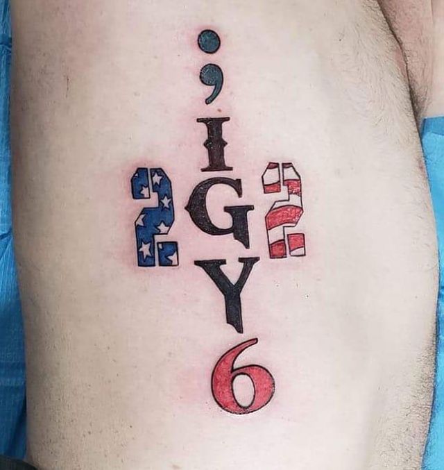 22 and IGY6 Tattoo on Arm