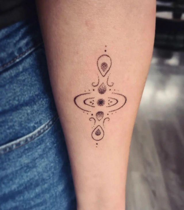 Elegant Mindfulness Tattoo On Forearm