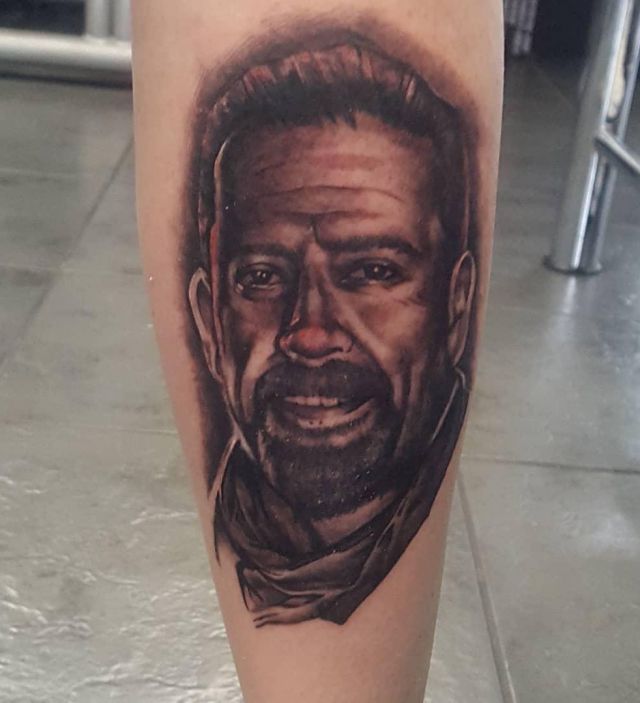 Negan Tattoo on Shank