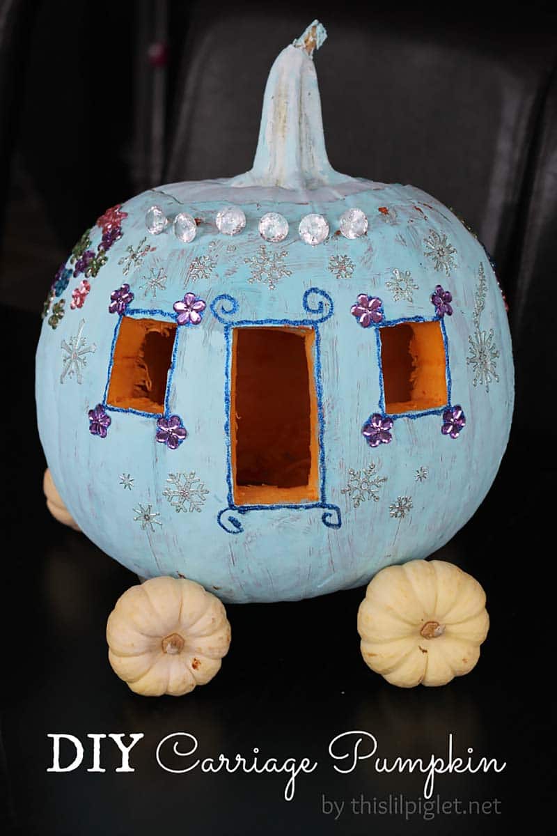DIY Cinderella Carriage Pumpkin For Halloween