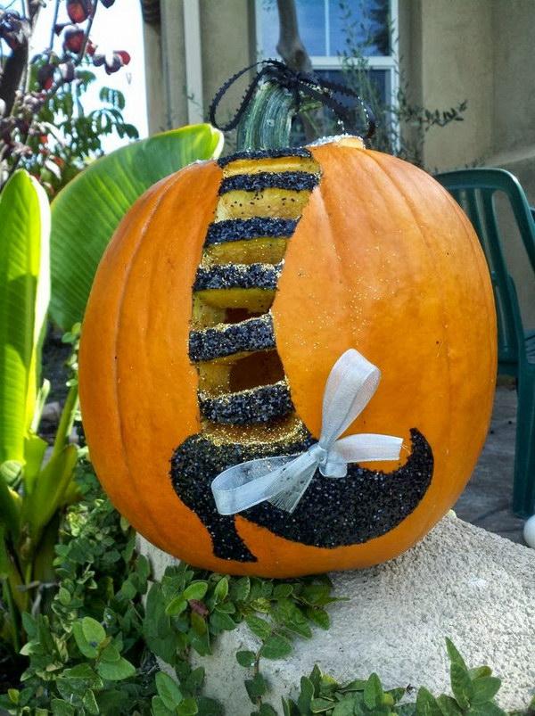 Witchy Carved Pumpkin