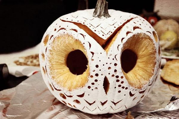 DIY Owl Pumpkin