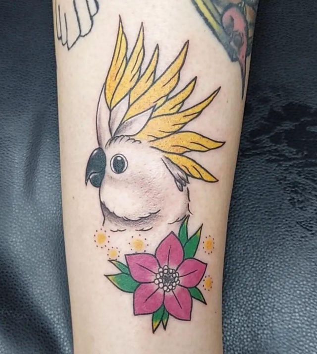 Cool Cockatoo Tattoo on Arm