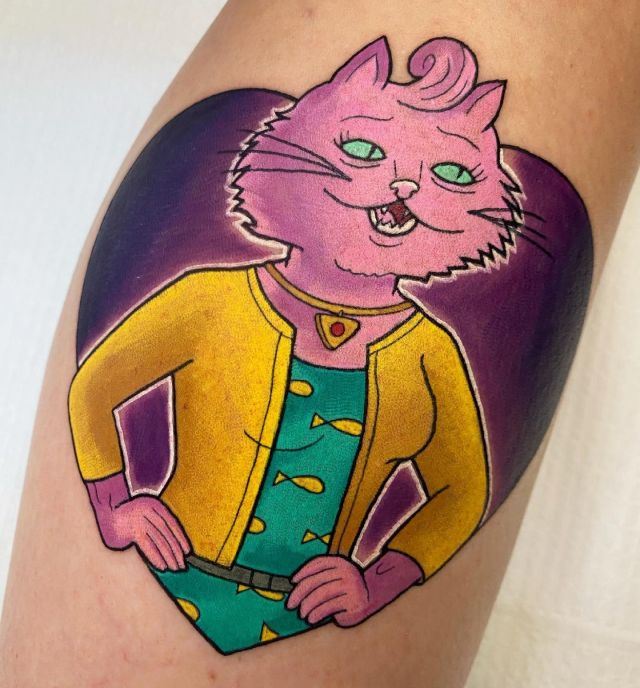 Cool Princess Carolyn Tattoo on Leg