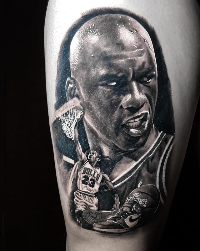 Pretty Michael Jordan Tattoo on Upper Arm