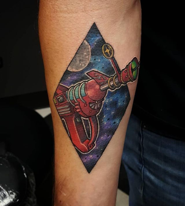 Rhombus Call of Duty Tattoo on Arm