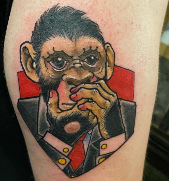 Monkey Speak No Evil Tattoo on Arm